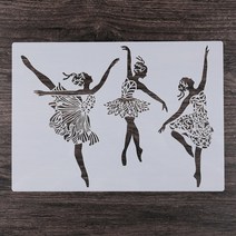 스텐실도안 페인트 무늬 a4 애완 동물 벽화 프레임 디자인 스크랩북 재사용 가능한 엠보싱 돌 벽 수제 종이 공예 직물 그림, 열하나