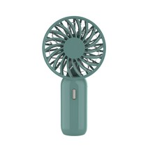 비켄 포터블 미니 핸드 헬드 팬 USB 휴대용 선풍기, Green, F16
