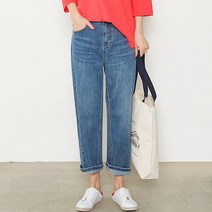 헤이올리 뒷반밴딩 워싱 통일자 데님 팬츠