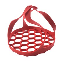압력 밥솥 슬링 기선 실리콘 Bakeware 기중 장치 인스턴트 냄비 액세서리 6 Qt/8 Qt Anti-scalding Egg Steamer Rack, 프랑스, as shows, 프랑스