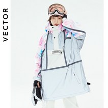 벡터 스키복 여성용 후드 스웨터 반사 트렌드 두꺼운 보온 및 방수 장비, 01 Coat 1_01 XS