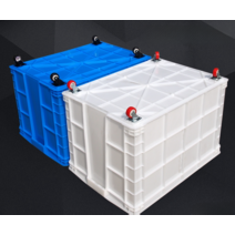 포장이사박스 이삿짐 플라스틱 중형 대형 pp박스 60L 80L 100L 120L 140L, 상자+뚜껑+레드 나일론 휠, 575-350 솔리드 박스 635x426x365