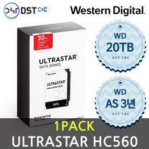 [공식판매원] WD ULTRASTAR HC560 3.5 20TB 7200RPM 1PACK HDD 하드디스크