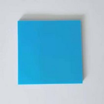 투명 스티커 메모지 메모 스크랩북 종이 메모장 문구 사무용품, 75x75mm blue
