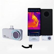 열화상카메라 누수탐지기 적외선 온도 스마트폰, 적외선열화상카메라 TR160i