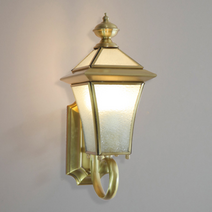 외부 조명 벽등 조명 외부 야외 방수 벽등 엔틱 LED 인테리어, 02.신주 1등(B)_노란빛(10w)