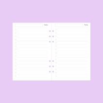 와우샵 DIY 홀로그램 다이어리 커버 만년다이어리, 투두 리스트노트[45장]