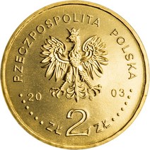 새로운 재테크 은테크 기념주화 수집주화 행운의주화 폴란드 2 zloty in 2003 전통 민속 관습 물 튀김