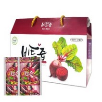 웰빙 국내산 레드비트100% 즙 진액 순수 원액 주스 추출액 농축액 액상차 30포 액기스 파우치 베타인 비타민C 식이섬유 안토시아닌 엽산 철분 칼륨 마그네슘 칼슘 항산화식품 효능 먹는법 온가족 건강식품 건강즙 슈퍼푸드 명절 선물, 100ml