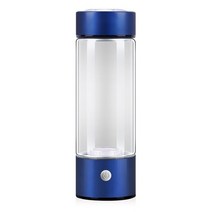 워터필터 수소 발생기 컵 정수 알칼리 제조기 수소가 풍부한 물 휴대용 병 lonizer 순수 h2 전기 분해 420ml, 중국