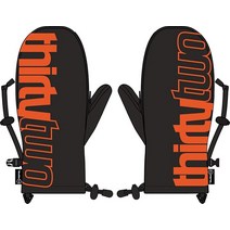 Thirtytwo 남성용 Signature Corp 스노우 스포츠 장갑 - 시그니처 차콜 | L XL _230566, Black/Orange 23