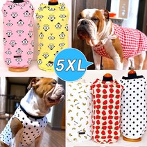 해피앤퍼피 빅사이즈 대형견 강아지옷 면옷 면티 3XL/4XL/5XL/6XL 강아지후드, 08.빅썸머-그레이