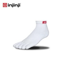 인진지 기능성 스포츠 마라톤 양말 라이너 띠너, 화이트