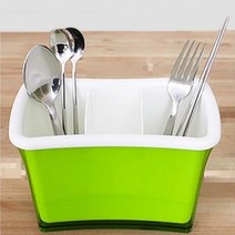 PGM1*^몰한솔피에스 에코 사각 수저통 주방수납 소품 보관함 숟가락 정리 정리함 젓가락^*1췤pgm, *^^옵션*^그린