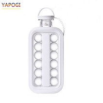 YAPOGI 주전식 휴대용 아이스볼 메이커, 2p, 화이트