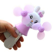 더조은키즈 귀염뽀짝 토끼 선풍기 휴대용선풍기 자가발전