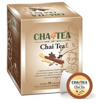 Cha4Tea 차이 티 블랙 큐리그 K Cup 브루 36입 108G Aa15551 Global Brand 해외 직구상품