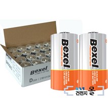 벡셀 알카라인 건전지 D형 24알(12팩) 1.5V LR20 벌크 가스레인지, 12개
