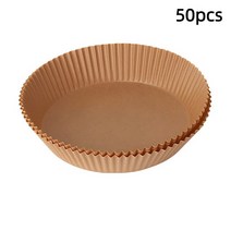 미니 호빵찜기 편의점 가정용 25/50pcs 공기 프라이어에 대 한 특별 종이 일회용 양피지 목재 펄프 기선 베이킹 치즈 케이크 프라이 액세서리, 02 50pcs brown