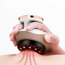 림프순환 마사지 고주파 온열 치료기 석션 부항 한방, 루비 레드 +LCD 화면 +[충전 및 플러그]