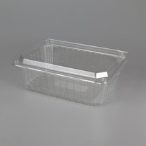 K-802 방울 1키로 딸기 투명 사각 채소 과일 샐러드 일회용 포장 플라스틱 PE 용기