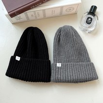 우드피카 남녀공용 잔골지 비니 모자 2개 1세트