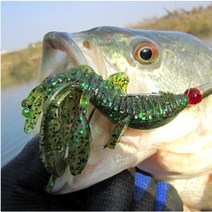 다미끼 넉아웃 4인치 호그웜 펀칭 텍사스리그 트레일러웜, 446