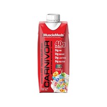 단백질 프로틴 MuscleMeds Carnivor RTD Ready to Drink Protein Lactose Free Sugar 40g Isolate Muscle Buil