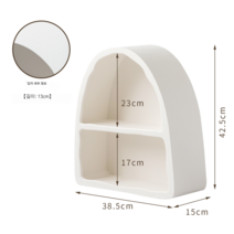 북유럽 아치 벽걸이 선반 미니멀 스튜디오 감성디자인 화장품 인테리어 소품 진열대, A, 화이트