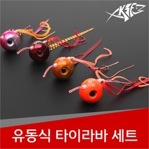 현진피싱 신형 유동식 타이라바세트 40~150g 참돔 루어 하드베이트 광어 우럭 대형어종 스커트 컬리, 레드, 120g