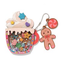 민화샵 키링 열쇠고리만들기 MDF쉐이커 악세사리부자재, 쿠키크림 UDPWD0940