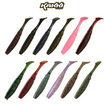 쉐드웜 카키 3인치 4인치 5인치 배스 노싱커 스키핑 새드테일 웜, 75/3인치-005번