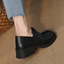 펌프스 일반굽 통굽 여성구두 단화 가죽 슈즈