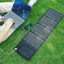 태양광발전 접이식 무선 충전 휴대용 전지 태양열, 10W 검정색 단일 USB 색상 5V