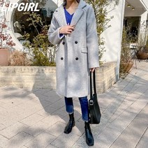 [립걸]모즈 더블 모직코트
