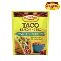 올드엘파소 저염 타코 시즈닝 믹스 28g, Less-Sodium-1oz