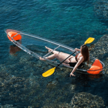 투명카약 카악 카누배 투명 제주문보트 월정리 레저보트 카약 제주도, 1인용