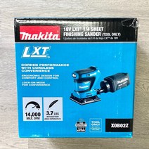 마끼다 XOB02Z 18V LXT 리튬-Ion 무선 1/4 Sheet Finishing 샌더 툴 Only