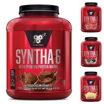 BSN 신타6 오리지널 7가지 맛 딸기 초콜렛 바닐라 SYNTA6 프로틴 보충제 2.27kg 5파운드 48서빙, 딸기 2.27kg(48서빙)