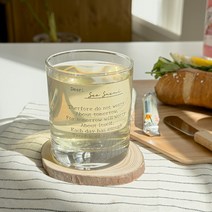 주문제작 커스텀 술잔 유리컵 집들이선물 교회선물 답례품 홈카페, 언더락 글라스