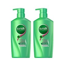 썬실크 샴푸 헬씨 앤드 롱 샴푸 650mlX2개 초록색