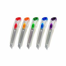 NT Cutter IL-120P 투명 플라스틱 손잡이 큰 커터칼 안전커터칼, 단품