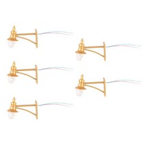 GHSHOP 5 pcs 1:87 거리 시뮬레이션 장식 내구성 diy 미니어처 모델 철도 건물 모래 마이크로, 금속, 따뜻한 금