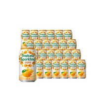 롯데칠성 트로피카나 스파클링 오렌지 355ml 24캔/탄산음료/탄산주스, 트로피카나 스파클링 오렌지 355