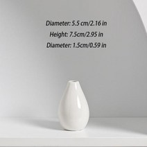 도자기 화병 꽃병 클래식 세라믹 아로마 테라피 병 크리 에이 티브 홈 미니 장식 수경 작은 지방 부두, 4