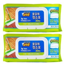 실속형 물걸레 청소포 99.9%항균(38x20cm) 30매 x2개, 단품