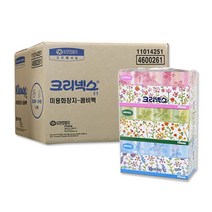크리넥스 일반 어린이집 각티슈 250매x18개 2겹 4600261 곽휴지 고급 미용 화장용 사각 곽티슈, 4600261 250매x1박스