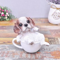 BnH 컵강아지 장식소품 강아지인형 DM_4364, 단품