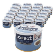 사조 러브잇 레드라벨 고양이 간식캔 160g, 흰살참치 + 멸치 혼합맛, 37개
