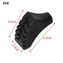 1Pcs 새로운 블랙 노르딕 워킹 폴 트렉 폴 텔레스코픽 Alpenstock Crutch 워킹 스틱 야외 하이킹 액세서리, 8